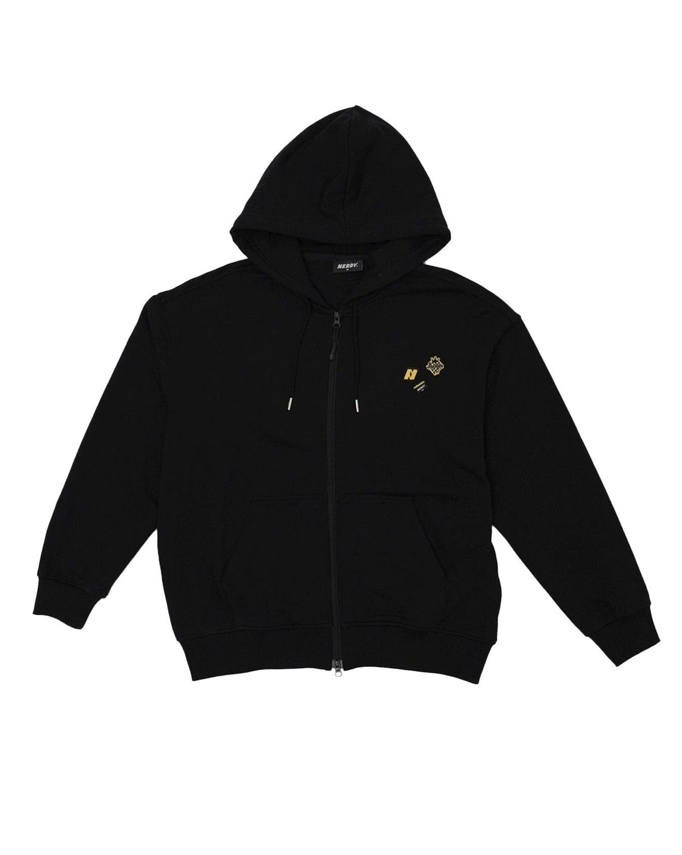 Icon scatter hoodie zip-up ブラック – whoisnerdy jp