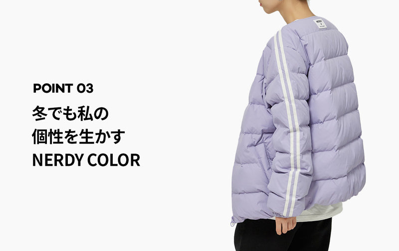 NY ライト ダウン ジャケットライトパープル / NY Light Down Jacket Light Purple - whoisnerdy jp