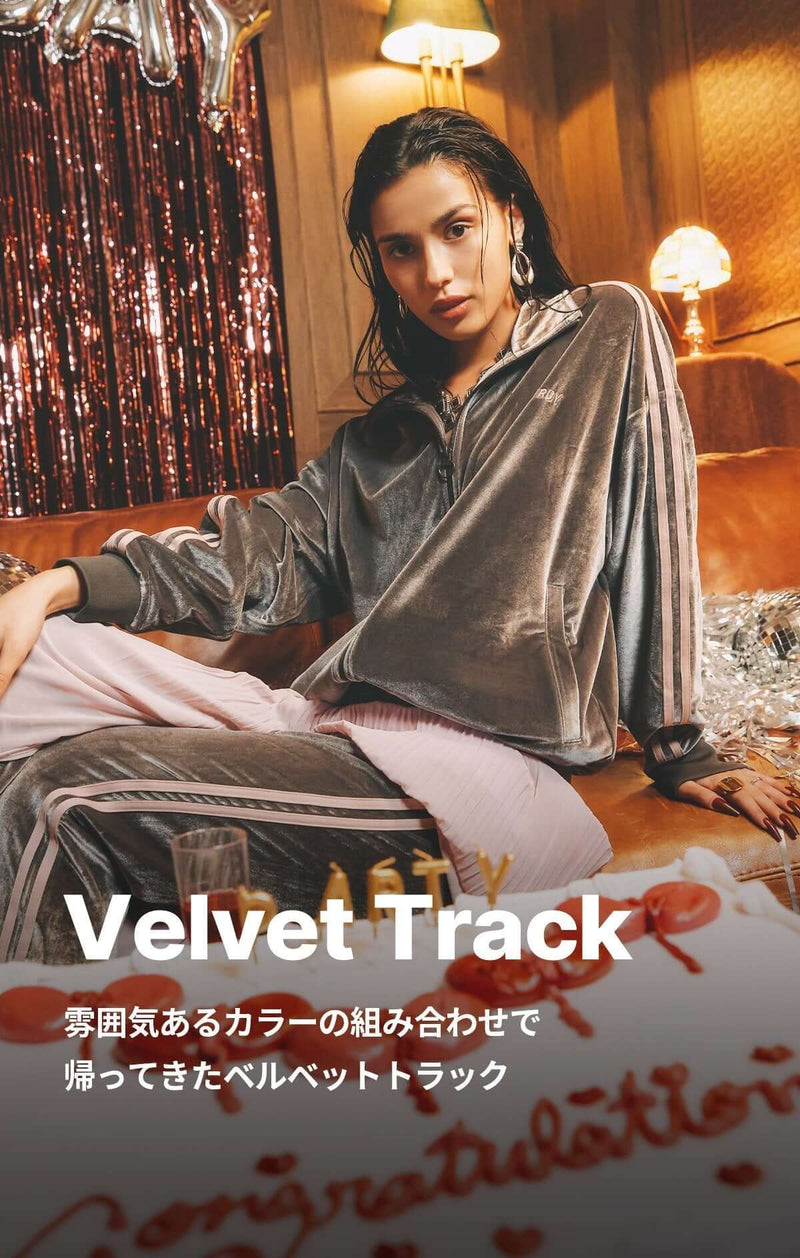 (21FW) ベルベットトラック パンツ パープル / Velvet Track Pants Purple - whoisnerdy jp